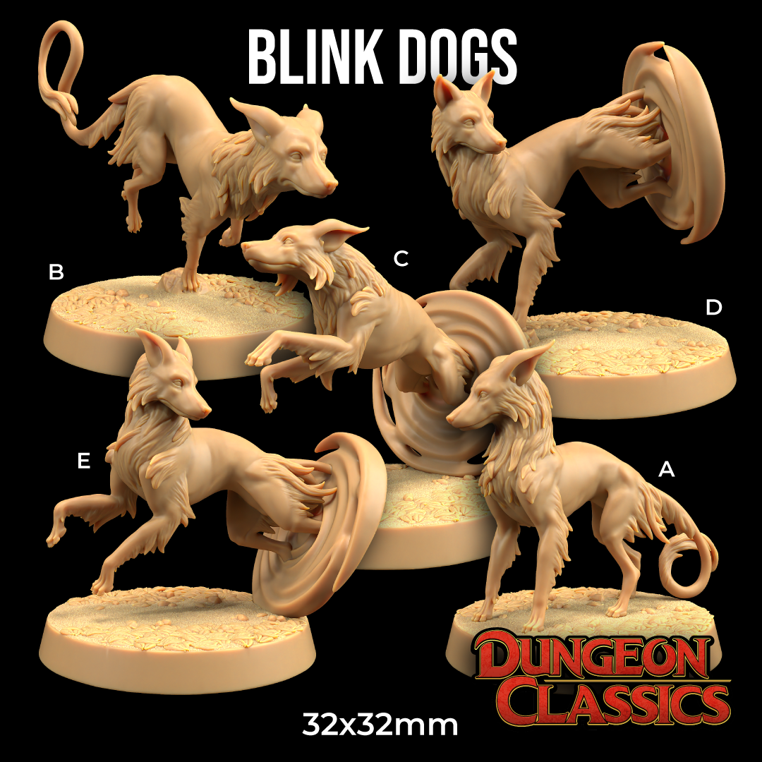 Blink Dogs | PRESUPPORTED | Dungeon Classics